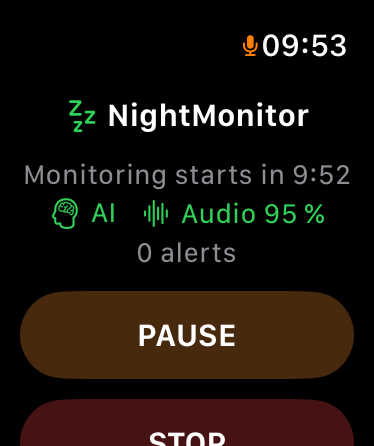 NightMonitor monitoring session